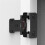 1/2Inch Overlay Semi Partial Wrap Cabinet Hinges, 4 Pairs (8 Pcs) Self Closing Black Hinges for Variable Kitchen 8Pcs 1