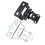 1/2Inch Overlay Semi Partial Wrap Cabinet Hinges, 4 Pairs (8 Pcs) Self Closing Black Hinges for Variable Kitchen 8Pcs 4