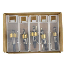 5Pcs High-Speed Steel Drill Hole Opener, Circular Hole Extractor, Metal Opening, Multifunctional Perforated Pipe Reamer