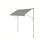 Manual Retractable Awning - Fabric - Dove Grey - Height-Adjustable with Crank 1