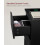 Bedside Table - Engineered Wood - Ebony Black - 3 Drawers with Charging Station 5