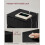 Bedside Table - Engineered Wood - Ebony Black - 3 Drawers with Charging Station 7