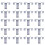 20PCS Photovoltaic Panel Drainage Buckle Surface Plate Solar Panel Water Drain Clip for Solar Panel Draining 35mm 1