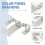 20PCS Photovoltaic Panel Drainage Buckle Surface Plate Solar Panel Water Drain Clip for Solar Panel Draining 35mm 8