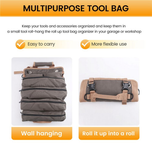 Multipurpose Tool Bag High Quality Hardware Tool Bag Roll  Portable Gadget Organizer 2