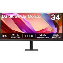 LG UltraWide Monitor 34U511A - UWFHD 1080p IPS 34 inch, 100Hz, 5ms GtG, DisplayHDR 400