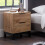 Bali 2 Drawer Bedside - Light Oak 1