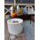Freestanding Bioethanol Fireplace Moon White Matte 5