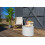Freestanding Bioethanol Fireplace Moon White Matte 10