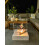Sunset Garden White Freestanding Fireplace 2