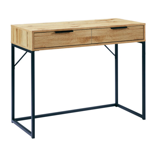Bali 2 Drawer Dressing Table/Desk - Light Oak 1