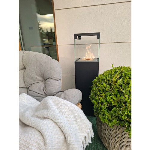 Patio Black Bioethanol Fireplace 1