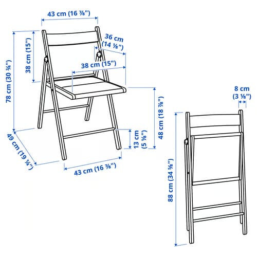 IKEA FRÖSVI Folding Chair 2