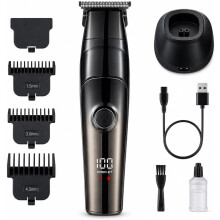 FadeCraft RW-817 Professional T-Blade Trimmer for Men, Cordless Hair & Beard Trimmer, LED Display, USB-C Fast Charging, 90-Min Runtime & Guide Combs