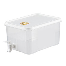 Bouilloire D'Eau Froide 5L Avec Robinet RéFrigéRateur Seau D'Eau Froide Bouteille de Limonade Distributeur D'Eau de Boisson Verres