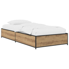 vidaXL Bed Frame Artisan Oak 80 x 200 cm Engineered Wood