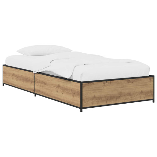 VidaXL vidaXL Bed Frame Artisan Oak 80 x 200 cm Engineered Wood