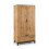 Bali 2 Door 1 Drawer Wardrobe - Light Oak 2