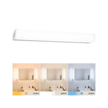 Paulmann 78948 LED ceiling luminaire mirror luminaire Luno IP44 White Switch 670lm 230V 6W aluminium square metal, plastic 2700 K
