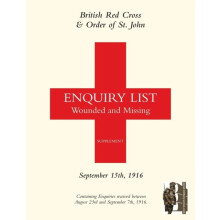 BRITISH RED CROSS AND ORDER OF ST JOHN ENQUIRY LIST FOR WOUNDED AND MI