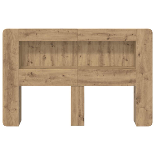 VidaXL vidaXL Headboard Cabinet with Storage Artisan Oak Engineered Wood 2