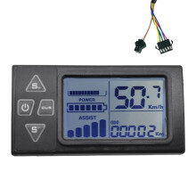 24V 36V 48V 60V S861 LCD-Ebike-Display-Armaturenbrett-MessgeräT für Elektrofahrrad-BLDC-Controller-Bedienfeld (SM-Stecker)