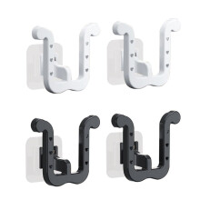 4PCS Wall Mounted Shoe Rack, Slipper Holder Slippers Organizer Self Adhesive Shoe Rack for Door Closet Bathroom Kitchen