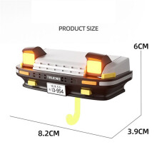 Car Key Holder Decor Wall-Mounted Key Hook Headlight Key Hook for Car Enthusiasts' Gifts Black