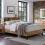 Bali Bookcase Headboard Bed 90cm - Light Oak 1