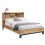 Bali Bookcase Headboard Bed 90cm - Light Oak 3