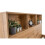 Bali Bookcase Headboard Bed 90cm - Light Oak 4