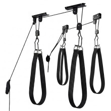 2-Pack Kayak Hoist Garage Ceiling Storage Canoe Bike Ladder Lift Pulley 125LBS