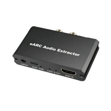 Adaptateur EARC/ARC Audio Extractor DTS Lossless ARC Vers Optique/Coaxial pour TV Vers Haut-Parleurs, Amplificateurs, Home Cinéma