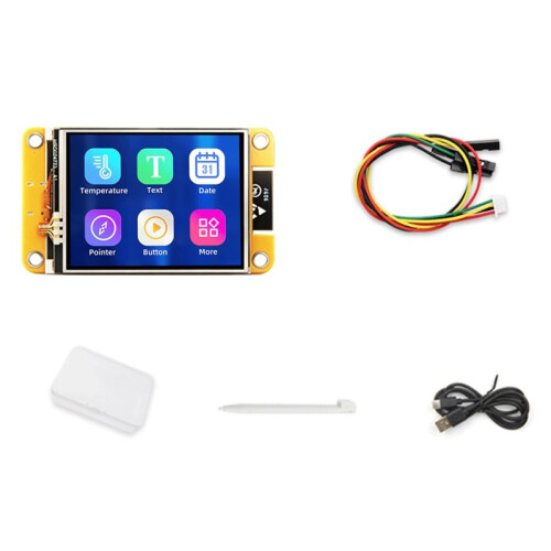 Placa de Desenvolvimento WIFI  ESP32-32E de 2,4 Polegadas com IC Driver ST7789 e Tela de Toque Resistiva 240x320