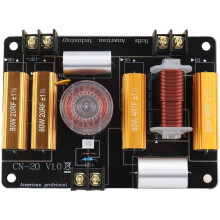Crossover de Haut-Parleur 2 Voies CN-20 450W 3000Hz Crossover Audio Basse pour Haut-Parleurs de 8 Ă 12 Pouces Tweeter 25-44mm