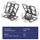 Foldable Metal Tablet Stand with Decompression Tatchet Effect Suitable for Live Streaming Work and Gaming 6