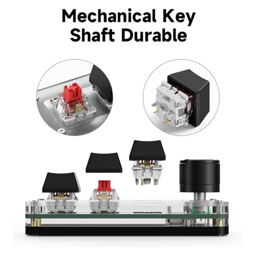 Programmable Macro Keyboard, 6 Key Mechanical Gaming Keypad, Custom Knob KeyPad, Wired Programmable Keypad 2