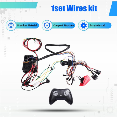 24V Children Electric Car Harness with Wire, and Remote Control Receiver 2.4G Remote Control 1