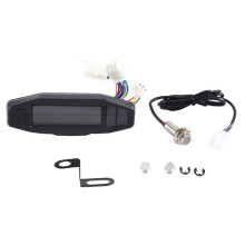 Universal-Motorrad-Tachometer, Drehzahlmesser, ÖLanzeige, HD-Bildschirm, Digitale MessgeräTe, Kombiinstrument, Blinker (C)
