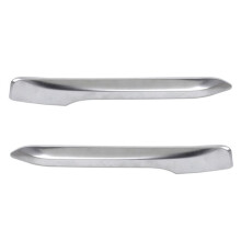2X Silver Chrome Plated Fog Light Cover Trim Eyebrow for F48 X1 2016-2019
