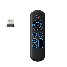 Fliegende Maus 2,4 G + Doppelmodell Bunte Hintergrundbeleuchtung Tastatur Intelligente Fernbedienung TV-Box-Fernbedienung