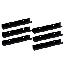 Acrylic Vinyl Record Floating Shelves 6 Pack, Acrylic Record Shelf for Display, Vinyl Record Display Holder(7Inch) A