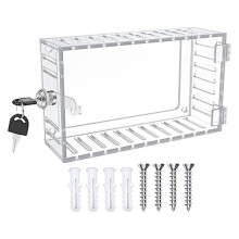 Universal Thermostat Guard with Lock Universal Combination Lock Box Transparent Acrylic Thermostat with Safety Lock