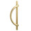2Pcs Gold Cabinet Pulls Drawer Pulls Half Moon Shape Cabinet Pulls Drawer Dresser Handles Kitchen Cupboard Handles A 1