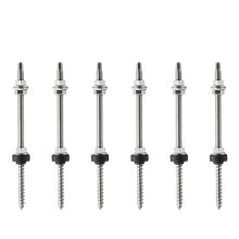 Pernos de SuspensióN Solar de 20 cm Tornillos de Montaje de Techo de Panel Solar M10 Soporte de Montaje de Panel Solar Fotovoltaico para Fijar Panel