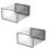 Shoe Storage Box, Clear Transparent Shoe Storage Boxes Hard Plastic Stackable Organiser Containers Bins Grey 2