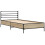 VidaXL vidaXL Bed Frame Sonoma Oak 80 x 200 cm Engineered Wood 3