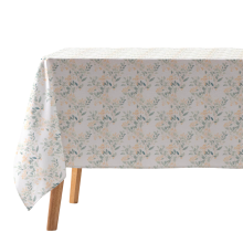 Obrus na Stół Prostokątny Bawełniany Plamoodporny 140x300cm Kwiatowy