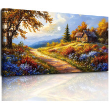 Obraz na Płótnie Duże Kwiaty Piwonii i Motyle Dekoracja Kolorowa 50x100 cm