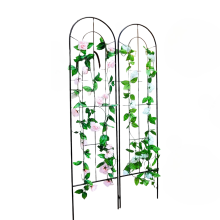 Kratka na Rośliny Pnące Podpora Ogrodowa Komplet 2 Sztuk Czarna 150x40,5 cm